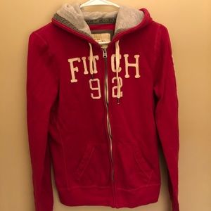 Abercrombie & Fitch Women’s pink full zip Hoodie! Size L. Excellent condition.